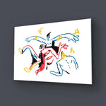 Teamwork Abstract Glass Wall Art - CreoGlass E-Shop