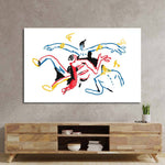 Teamwork Abstract Glass Wall Art - CreoGlass E-Shop