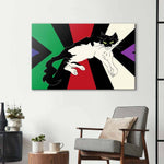 Tuxedo Cat Glass Wall Art - CreoGlass E-Shop