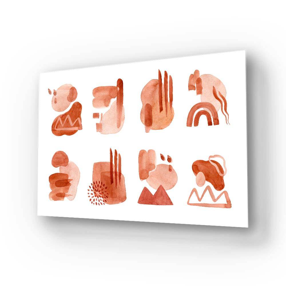 Watercolour Abstractions Glass Wall Art - CreoGlass E-Shop