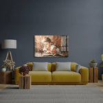 A Child Reads Book Warm Sun Glass Wall Art - CreoGlass E-Shop