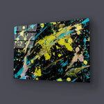Abstract Pollock Glass Wall Art - CreoGlass E-Shop