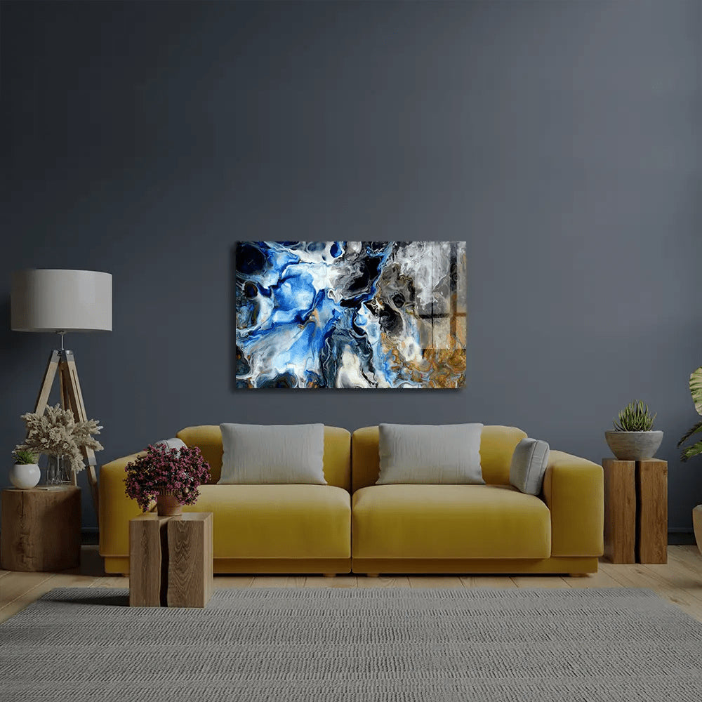 Acrylic Liquid Structure Glass Wall Art - CreoGlass E-Shop