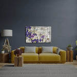 Canvas Flowers Glass Wall Art - CreoGlass E-Shop