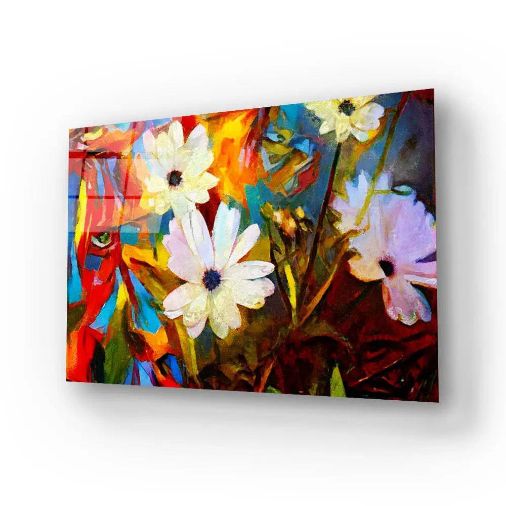 Chamomile Glass Wall Art - CreoGlass E-Shop