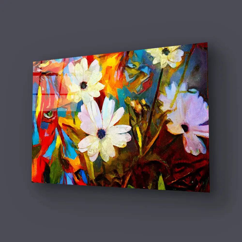 Chamomile Glass Wall Art - CreoGlass E-Shop