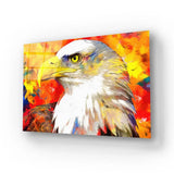 Eagle Artist Animal Glass Wall Art - CreoGlass E-Shop
