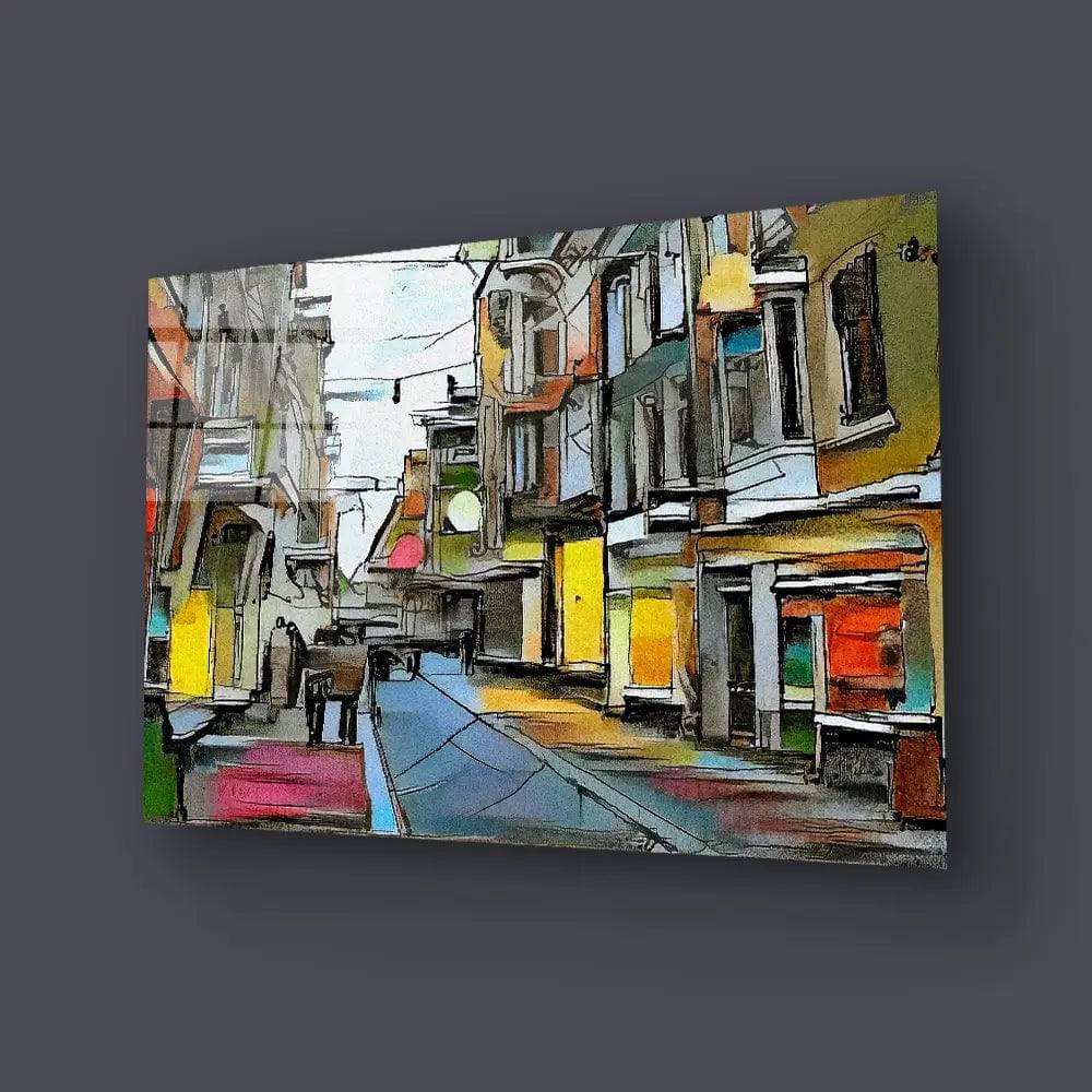 European Urban Landscape Glass Wall Art - CreoGlass E-Shop