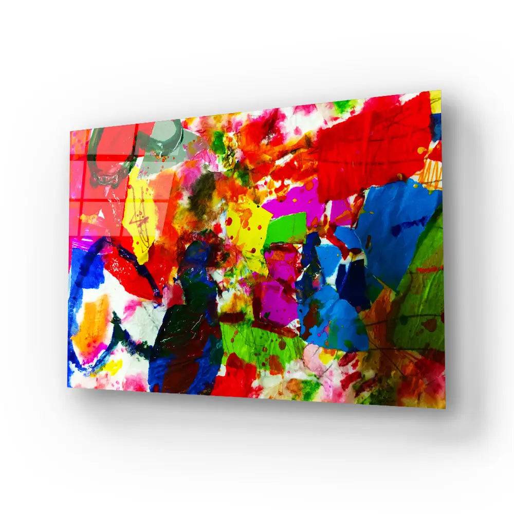 Expressionism Art Mixed Media Glass Wall Art - CreoGlass E-Shop
