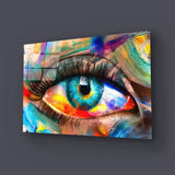 Fluorit Conceptual Abstract Picture Eye Glass Wall Art - CreoGlass E-Shop