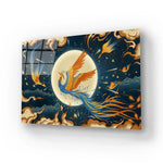 Flying Phoenix Glass Wall Art - CreoGlass E-Shop
