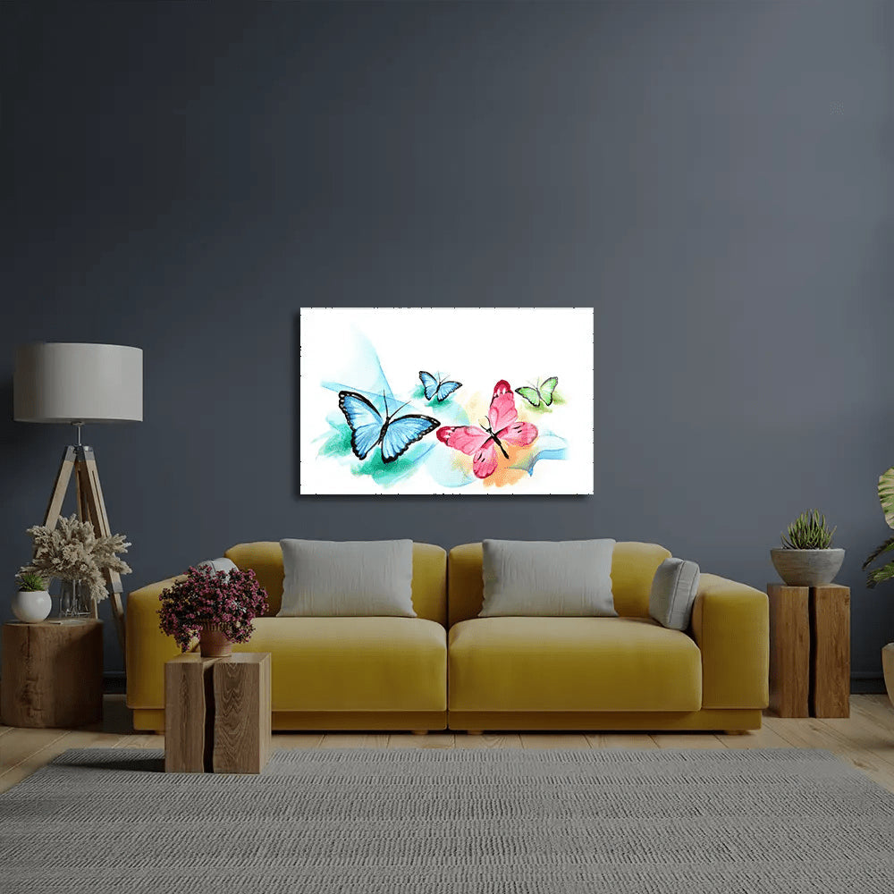 Group Butterfly Glass Wall Art - CreoGlass E-Shop