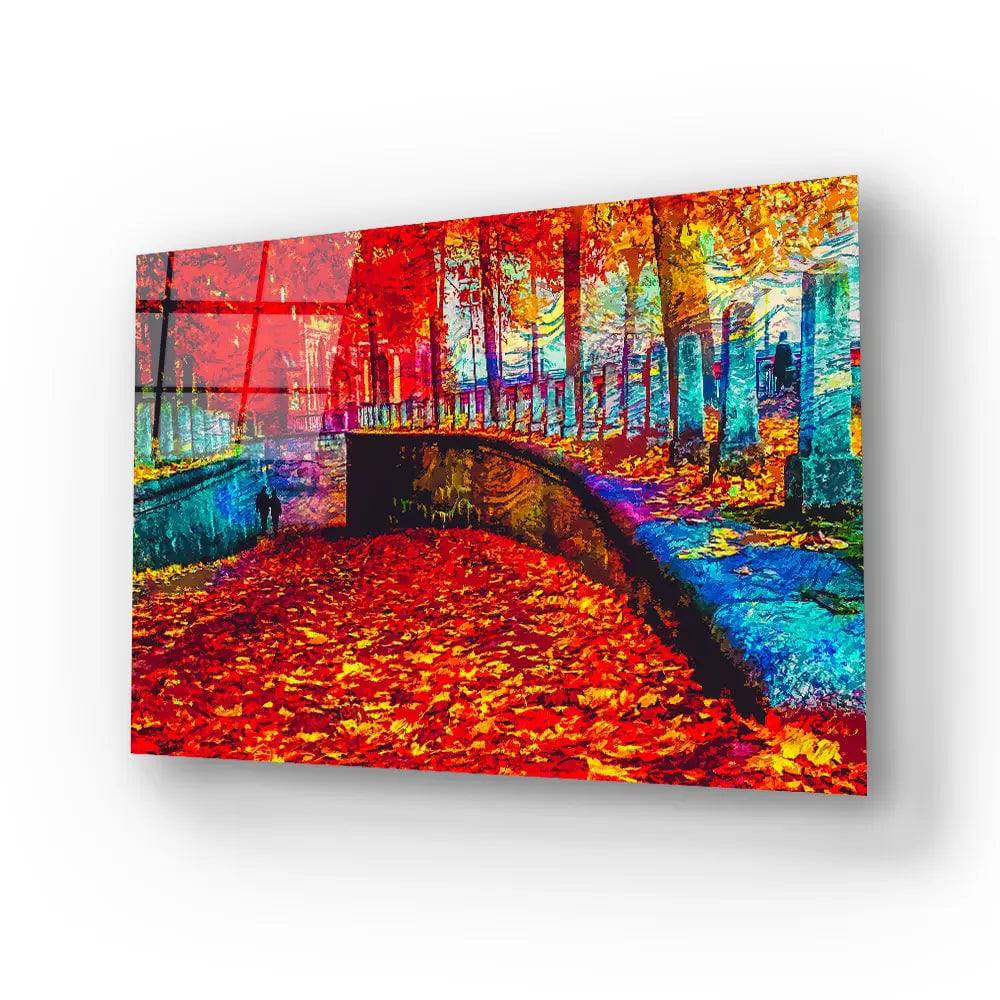 Nature Landscape Scenic Impressionist Glass Wall Art - CreoGlass E-Shop