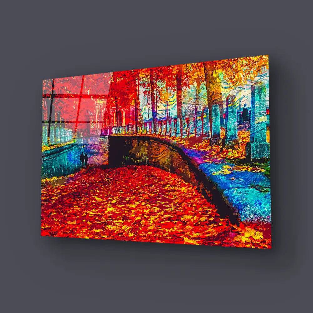 Nature Landscape Scenic Impressionist Glass Wall Art - CreoGlass E-Shop