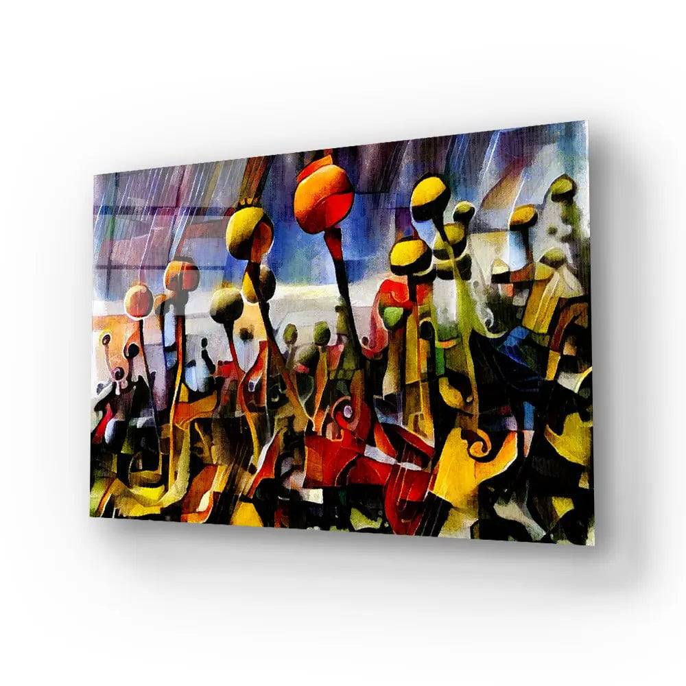 Opium Poppy Glass Wall Art - CreoGlass E-Shop