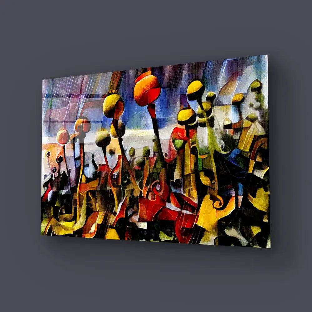 Opium Poppy Glass Wall Art - CreoGlass E-Shop