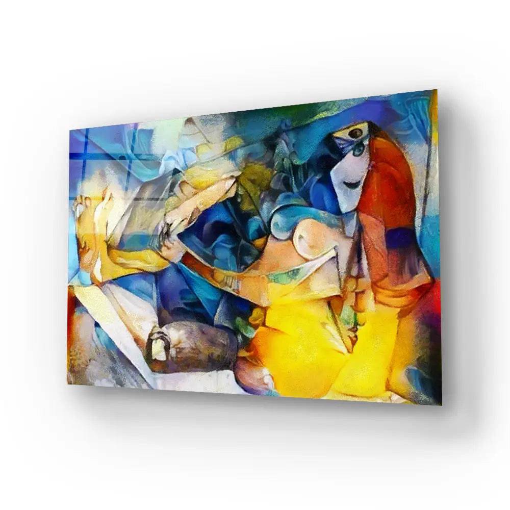Reproductions Famous By Picasso Applied Abstract Kandinsky Glass Wall Art - CreoGlass E-Shop