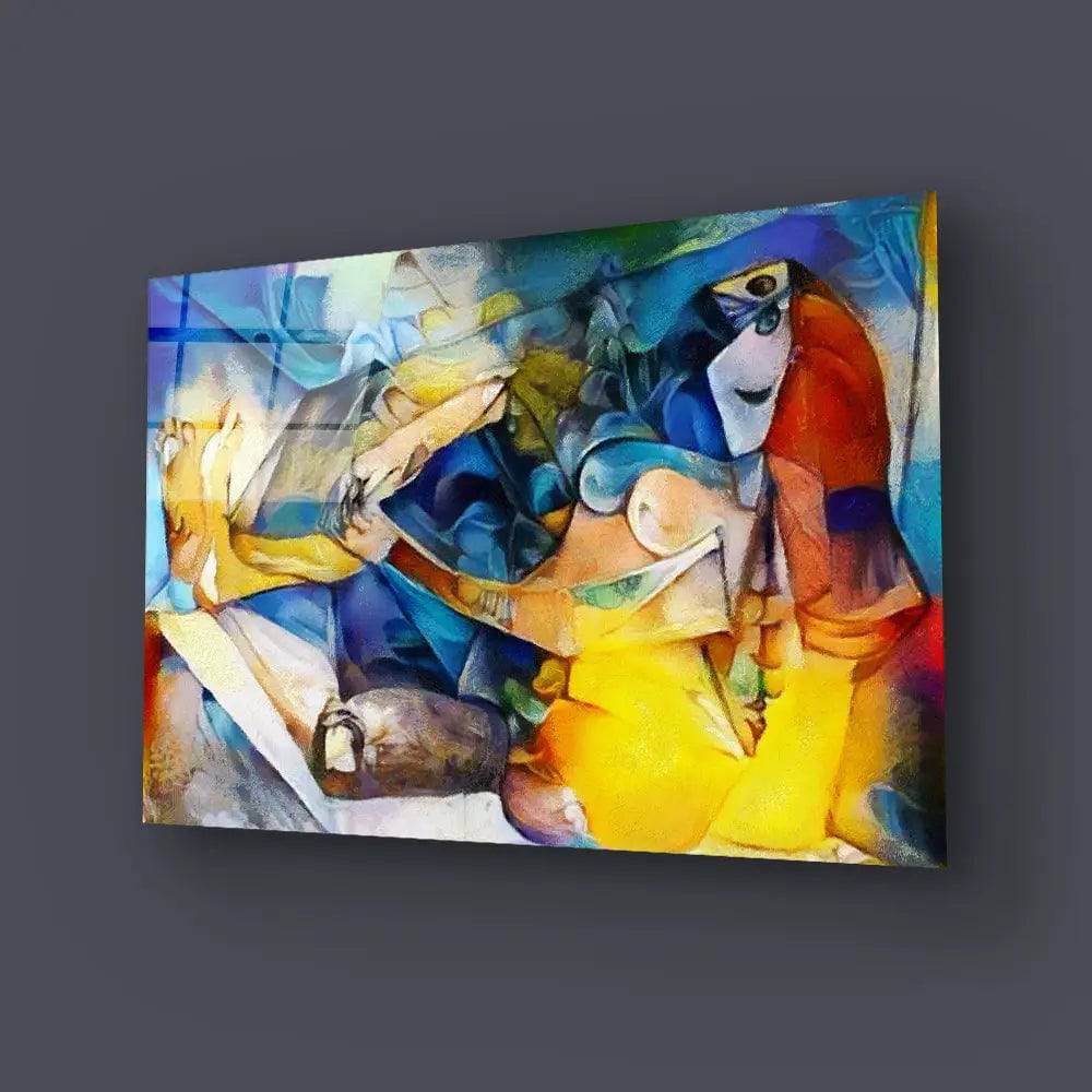 Reproductions Famous By Picasso Applied Abstract Kandinsky Glass Wall Art - CreoGlass E-Shop