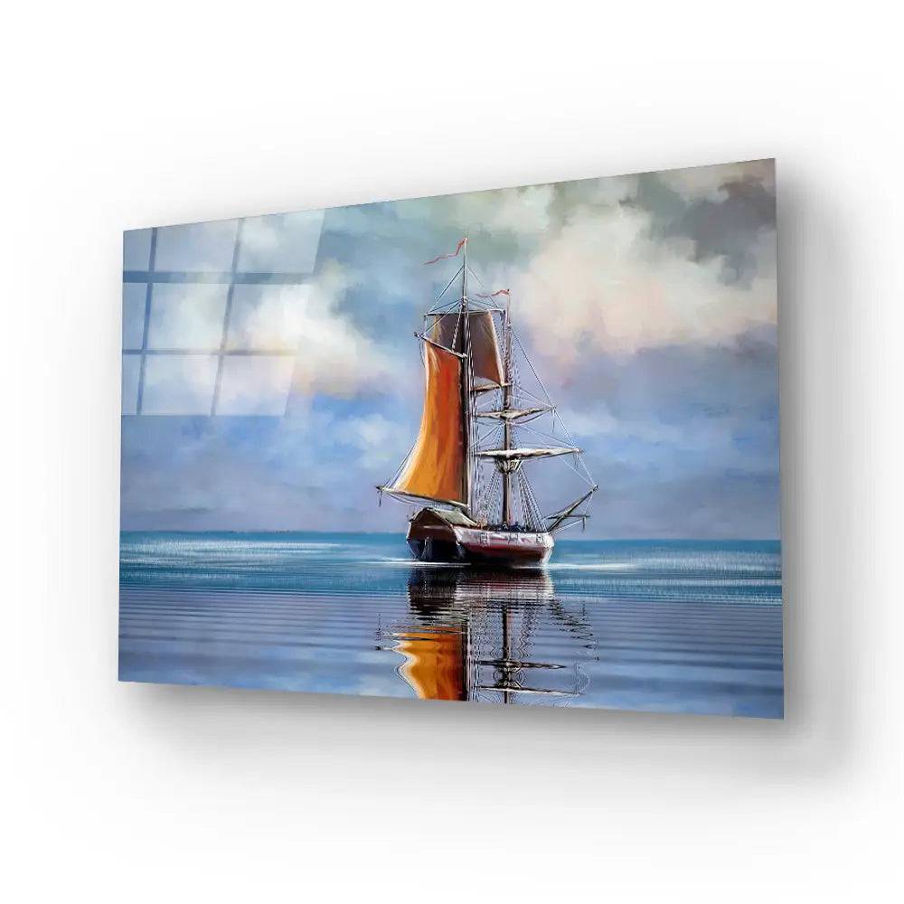 Ships Boats Fisherman Glass Wall Art - CreoGlass E-Shop