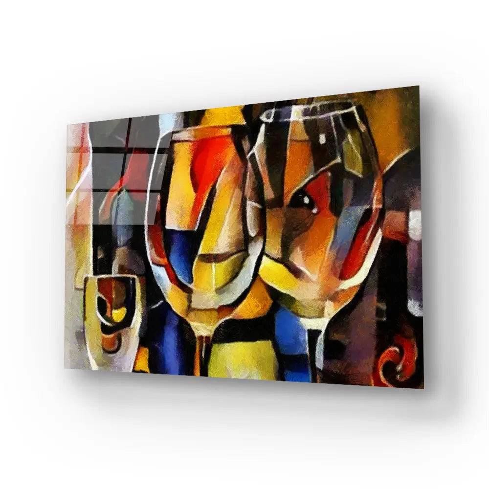 Still Life Food Glasses Wine Glass Wall Art - CreoGlass E-Shop