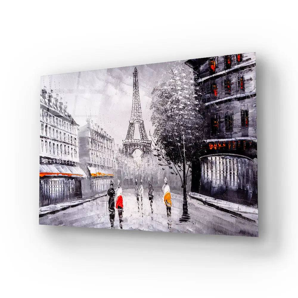 Street View Paris Glass Wall Art - CreoGlass E-Shop