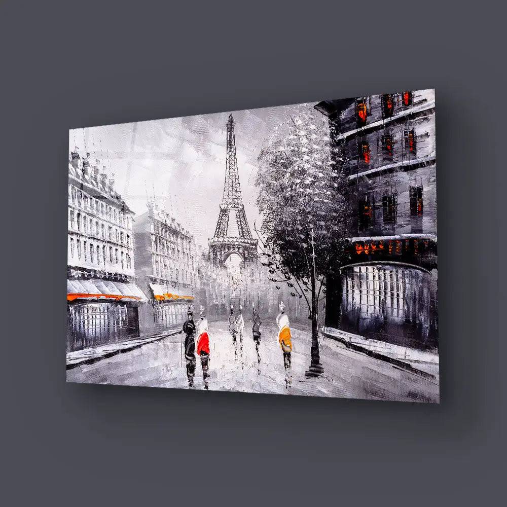 Street View Paris Glass Wall Art - CreoGlass E-Shop