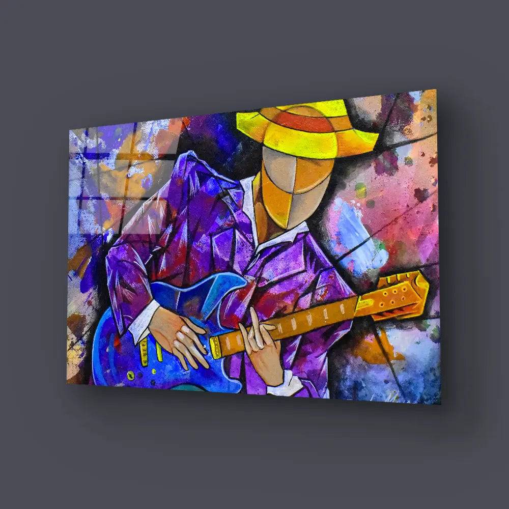 Surrealism Musician Design Glass Wall Art - CreoGlass E-Shop