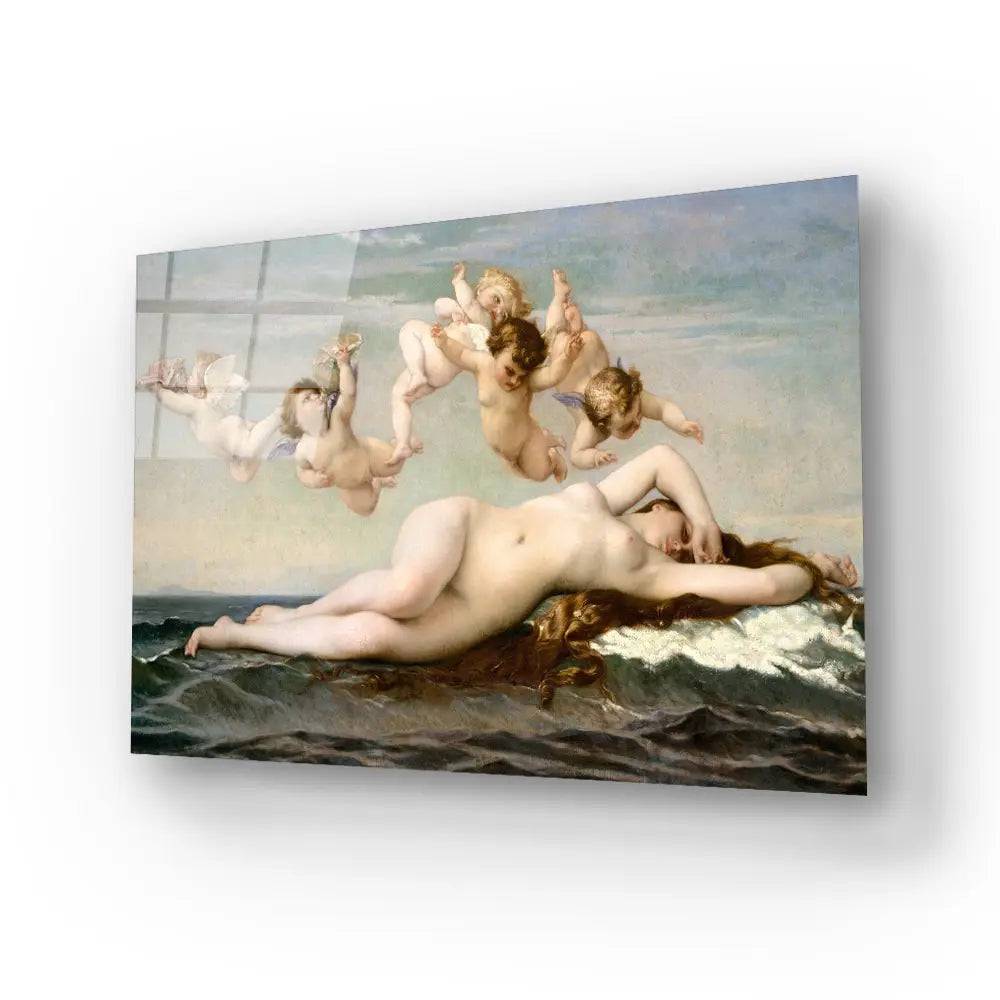 The Birth Venus Glass Wall Art - CreoGlass E-Shop