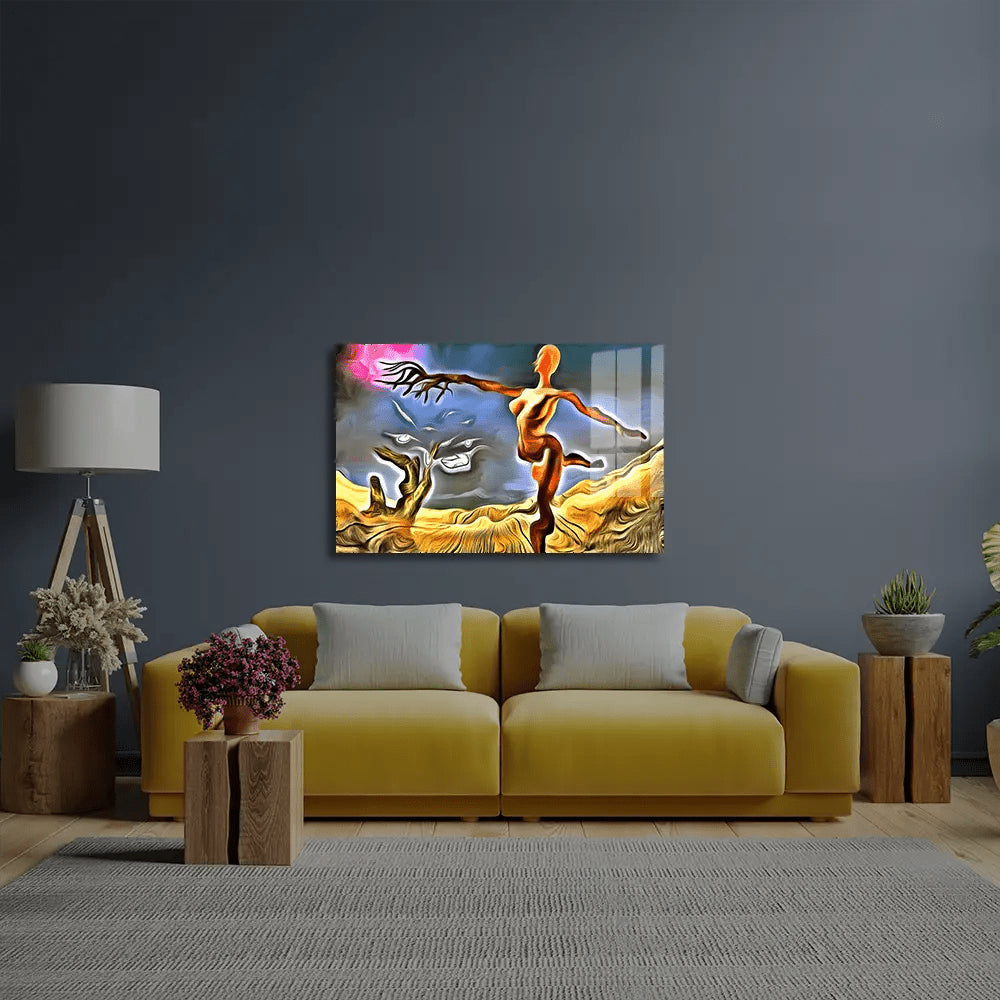Tree Ballerina Field Glass Wall Art - CreoGlass E-Shop