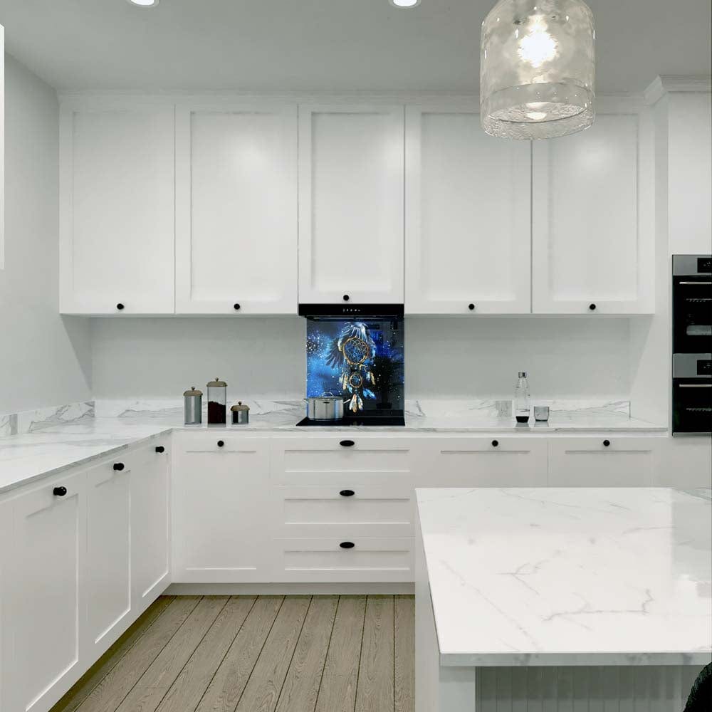 Dream Catcher Glass Kitchen Splashback