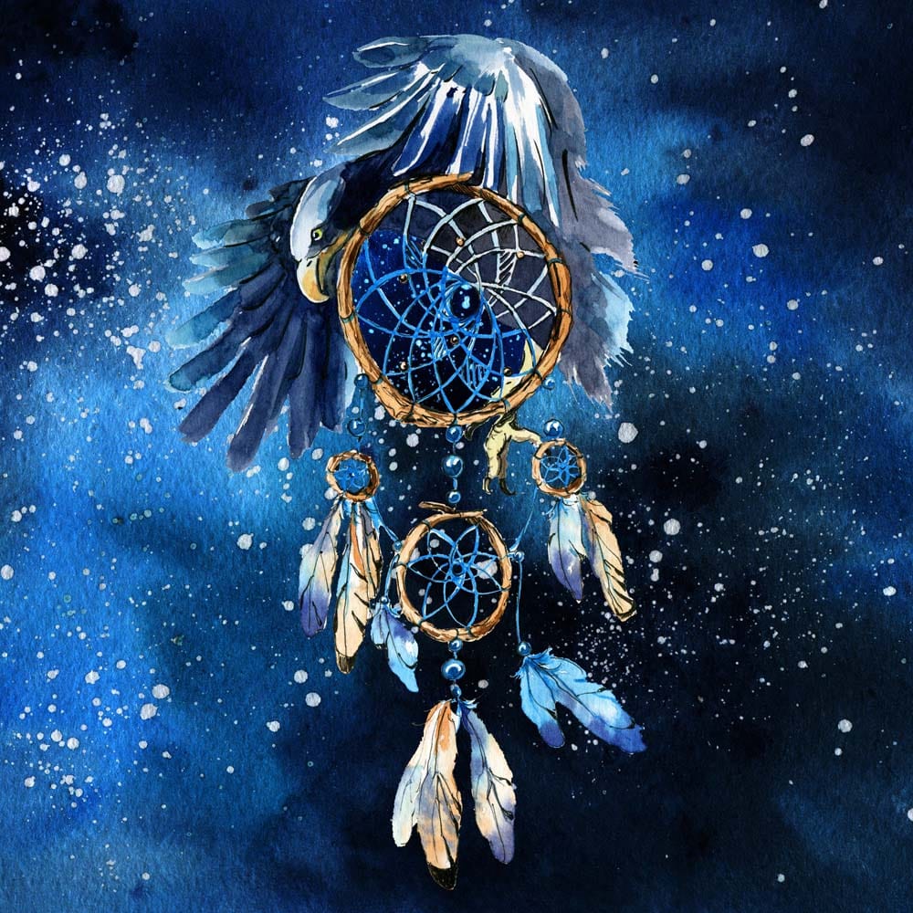 Dream Catcher Glass Kitchen Splashback
