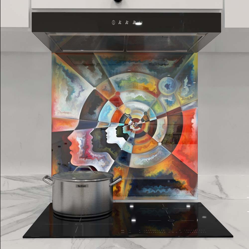 Mind Expansion Glass Kitchen Splashback