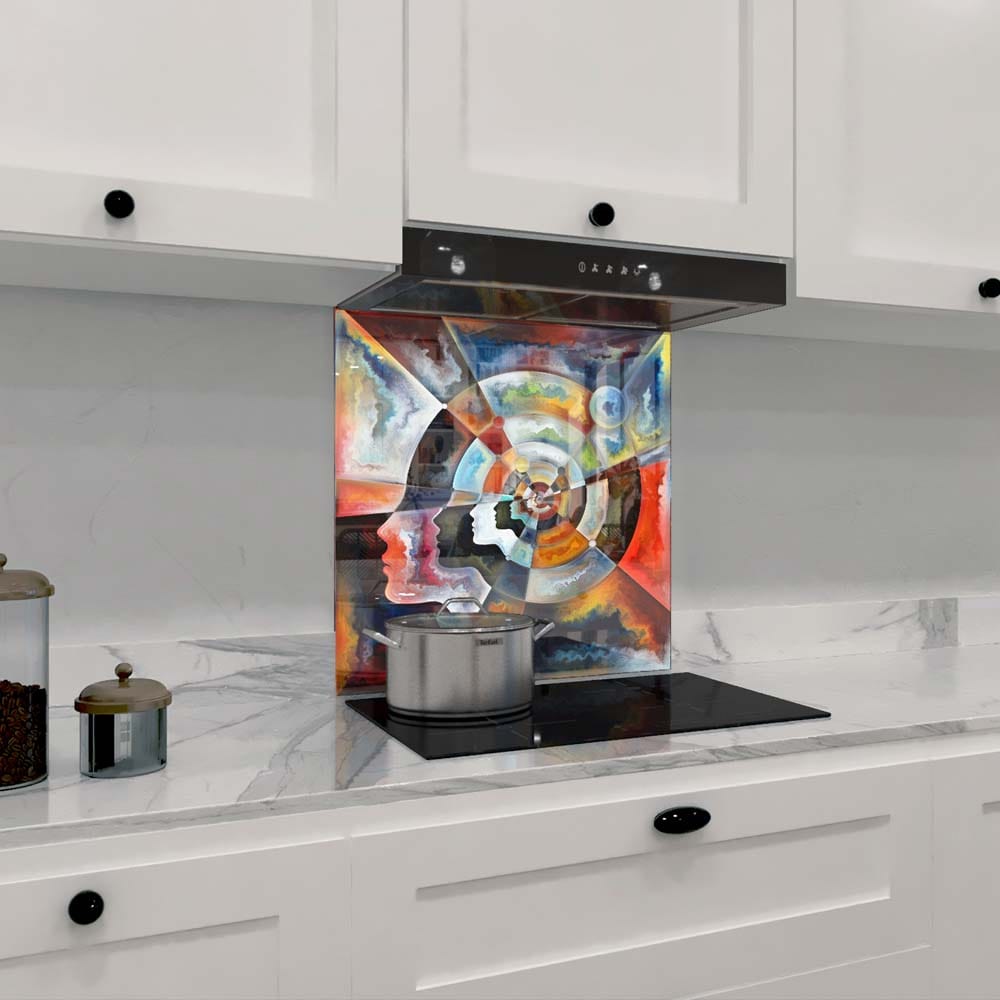 Mind Expansion Glass Kitchen Splashback