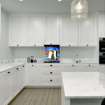 Penguin Family Glass Kitchen Splashback