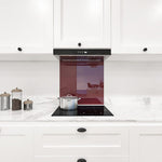 Purple Red Colour Glass Splashback