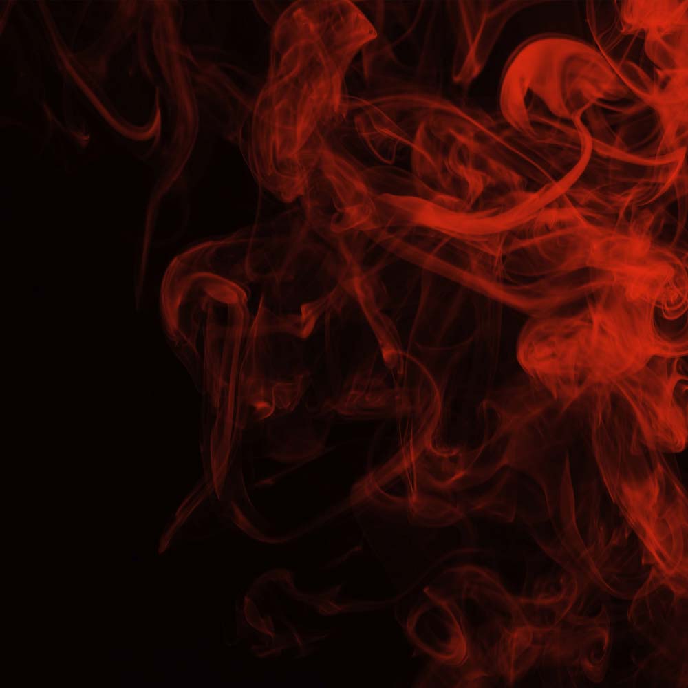 Red Smoke Glass Kitchen Splashback