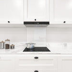 White Colour Glass Splashback