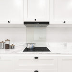 White Green Colour Glass Splashback